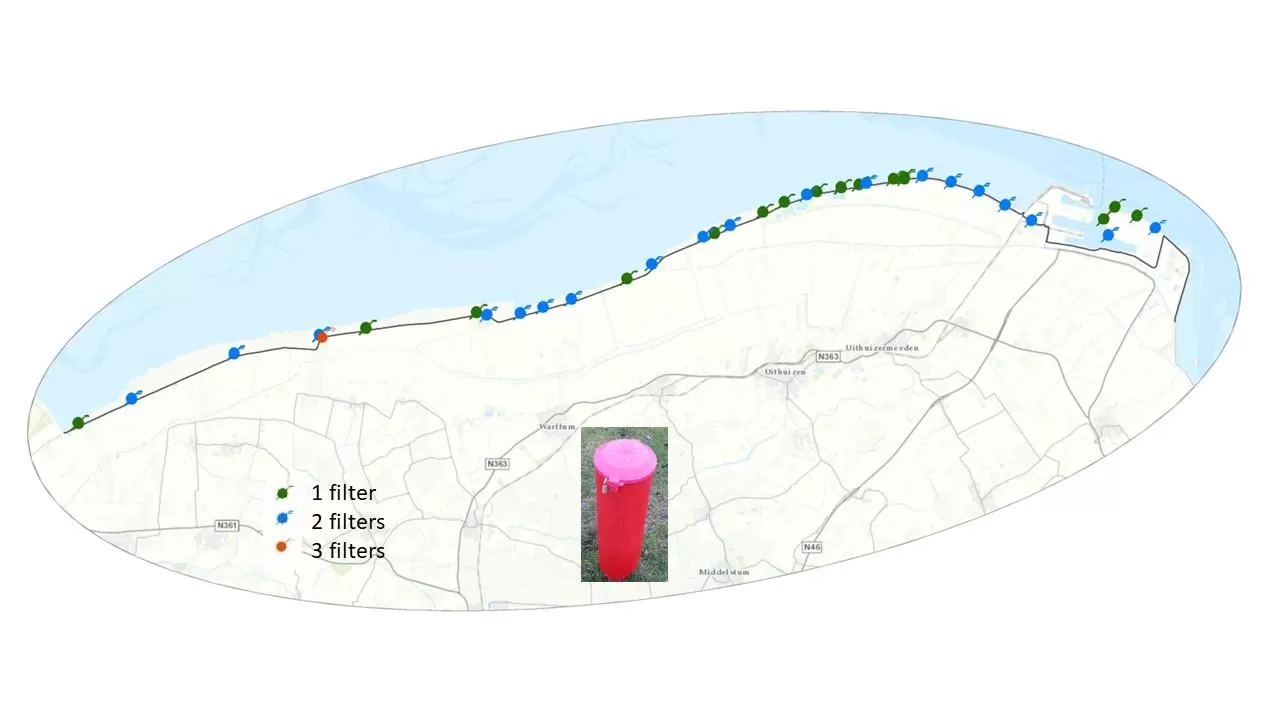 Geplaatste peilbuizen